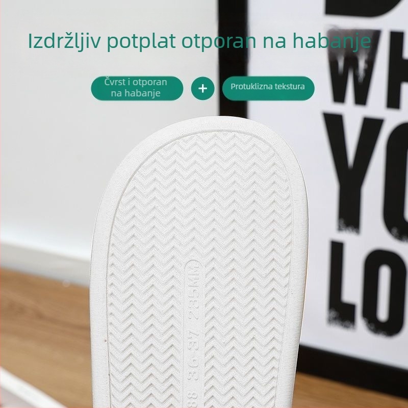 Unisex ljetne papuče na slide – unutarnja i vanjska upotreba, protuklizna mekana podloga od PVC-a, velika veličina