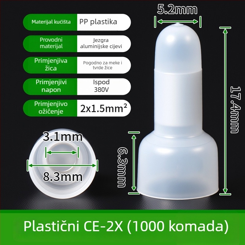 CE-1X Zatvoreni terminal za kabel, krimp kapica