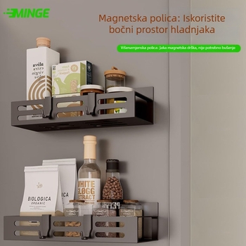 Magnetski organizator za začine i skladištenje – kuhinja, hladnjak, kupaonica i perilica rublja