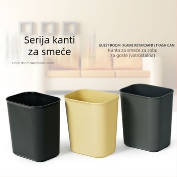 Koš za smeće otporan na požar, bez poklopca, za kupaonicu, pravokutni mini koš za papir za kućnu upotrebu