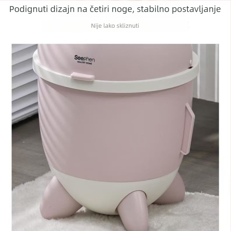 Kanta za otpad u obliku rakete za kućnu upotrebu – spremnik za pohranu za dnevni boravak, kuhinju i kupaonu