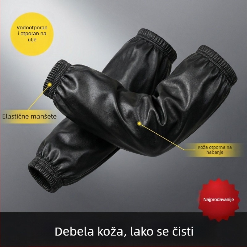 Dugi kožni zaštitni rukavi, vodootporni i otporni na ulje, za žene i muškarce, otporni na prljavštinu, za posao