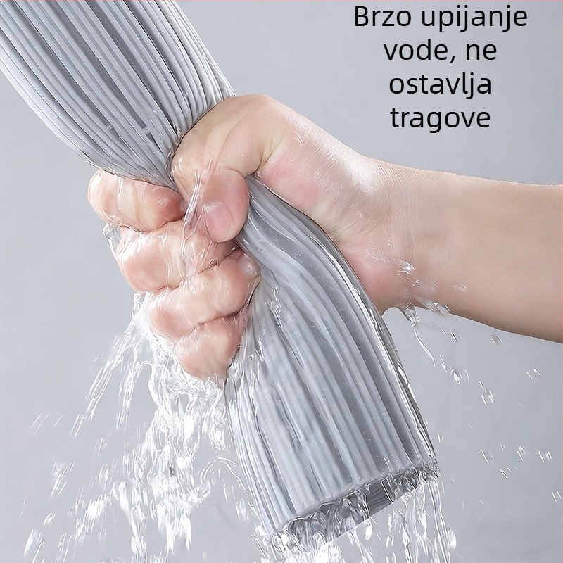 Sklopiva mop s PVA spužvom, bez dodirivanja rukama, za kućnu upotrebu, apsorpcijski mop za podove dnevnog boravka i kuhinje, čisti jednim potezom