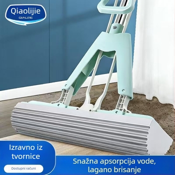 Apsorpcijski spužvasti mop, bez dodirivanja rukama, suho i mokro čišćenje, sklopivi, za kućnu upotrebu