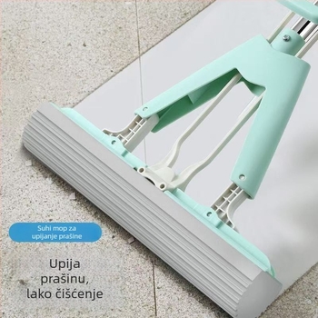 Apsorpcijski spužvasti mop, bez dodirivanja rukama, suho i mokro čišćenje, sklopivi, za kućnu upotrebu
