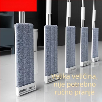 Lagani plosnati mop za kućnu uporabu, bez ručnog ispiranja, čišćenje u jednom koraku, upijajući mop za suho i mokro čišćenje poda