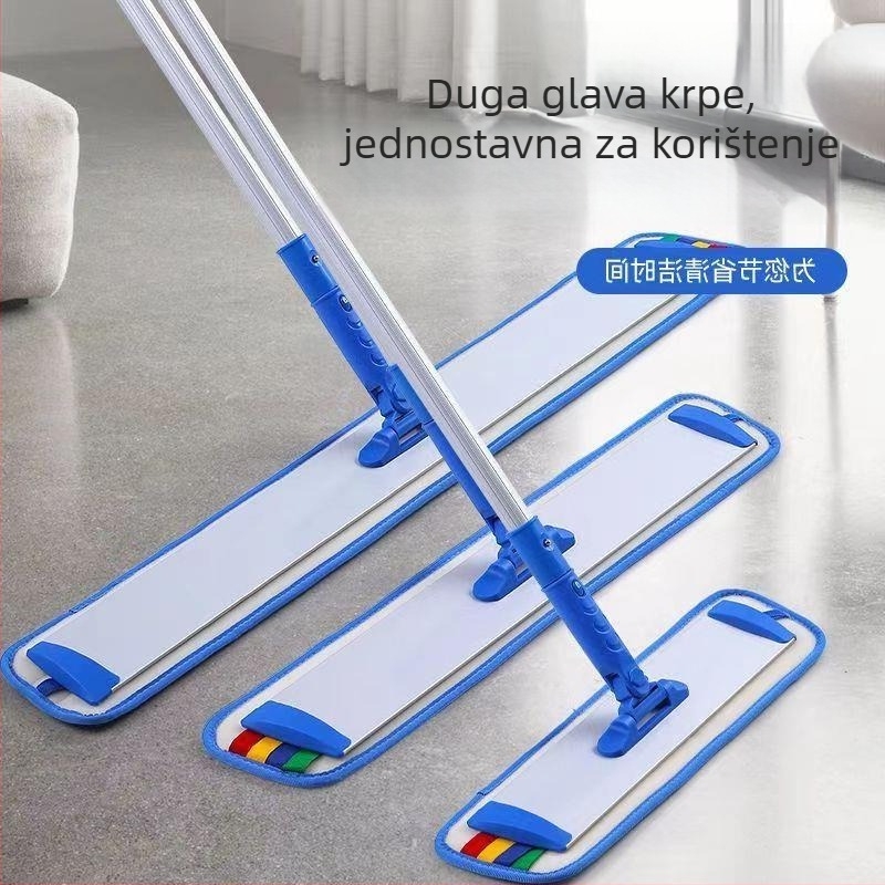 Mop od aluminijske legure s Chenille glavom za suho i mokro čišćenje — dvostruki pogon, apsorbirajući pod, namijenjen kućnoj i poslovnoj uporabi