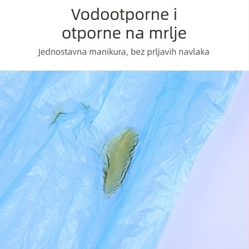 Jednokratne rukave za manikuru, deblji, prozirni, vodootporni, protiv prljavštine, plastični rukavi, pakiranje 100 komada