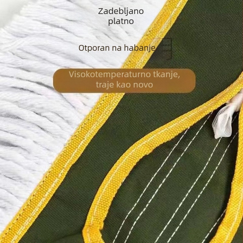 Mop za prašinu za kućnu upotrebu, s pamukom, veliki plosnati mop s zamjenjivom glavom od tkanine