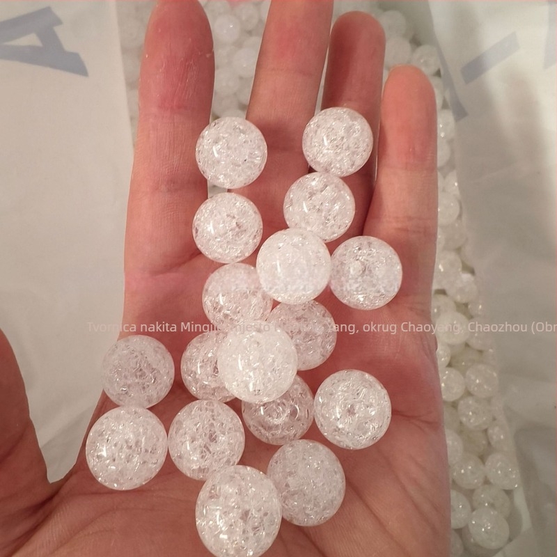 Akrilne perle s pukotinama, 6–18 mm, slobodne perle za dječju DIY narukvicu