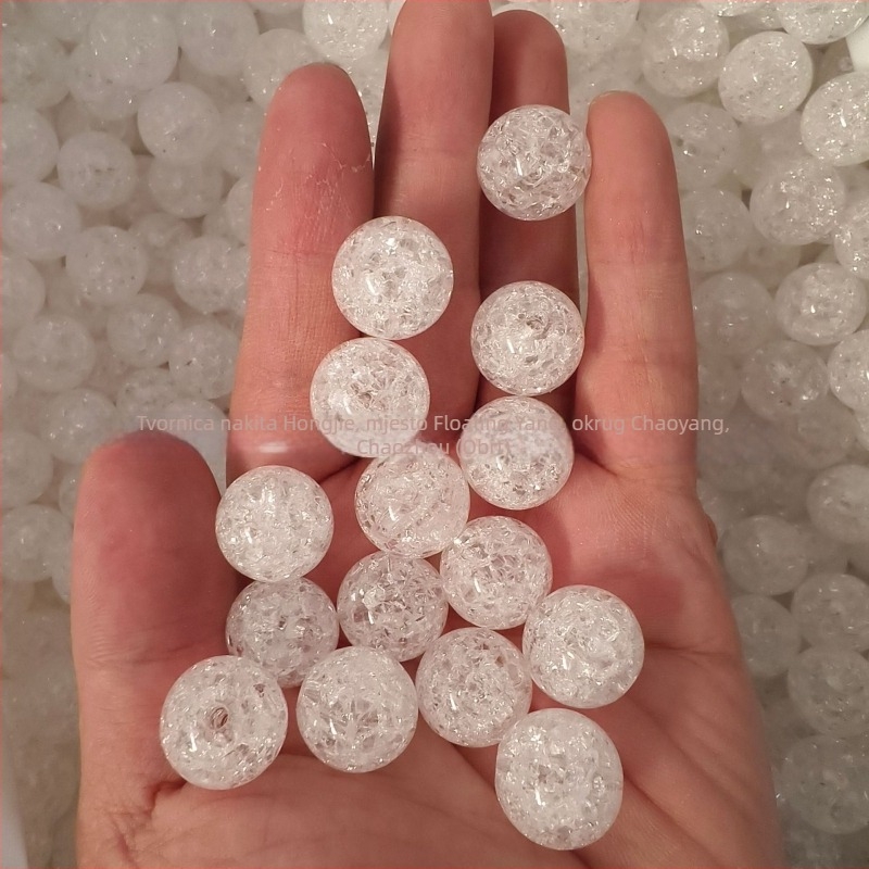 Akrilne perle s pukotinama, 6–18 mm, slobodne perle za dječju DIY narukvicu