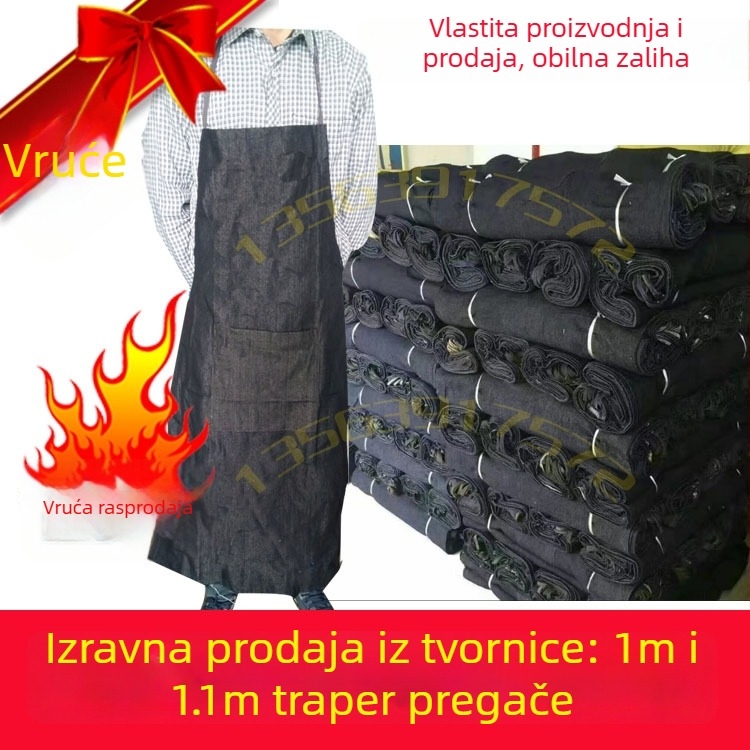 PVC kompozitni rukavi od goveđeg tetiva, crno-crveni, vodootporni, otporni na ulje, otporni na kiseline i lužine, industrijska zaštita za odrasle, veličina 38×19