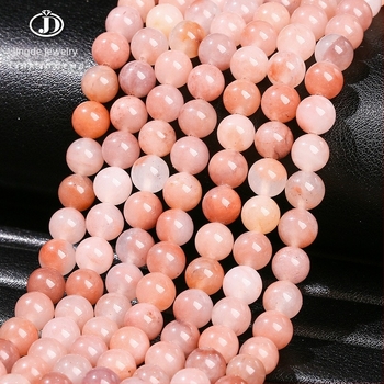 Jingde Jewelry Prirodne jade kuglice Peach Blossom Jade — okrugle perle za ručnu izradu nakita DIY