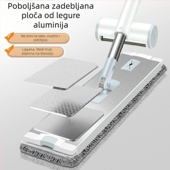 Chenille plosnati mop za kućnu upotrebu, čišćenje u jednom koraku, bez ručnog iscijeđivanja, model 2025
