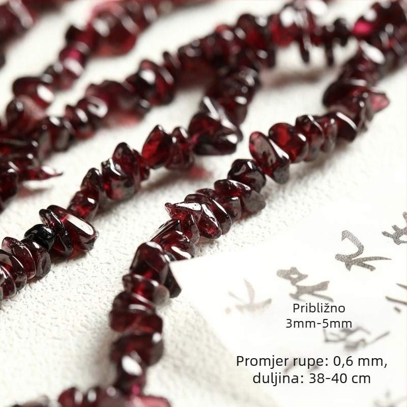 4 mm ljubičaste kristalne čipperle – nepravilne granule za DIY nakit, s perlescentnim sjajem, za narukvicu i ogrlicu