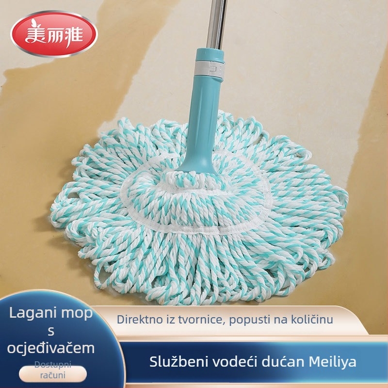 Lagani vrtljivi mop za kućnu upotrebu s mehanizmom stiskanja