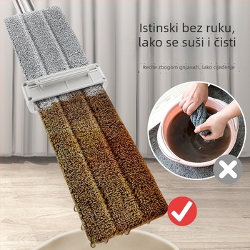 Alat za čišćenje zidova i stropova bez upotrebe ruku, plosnati mop od mikrovlakna