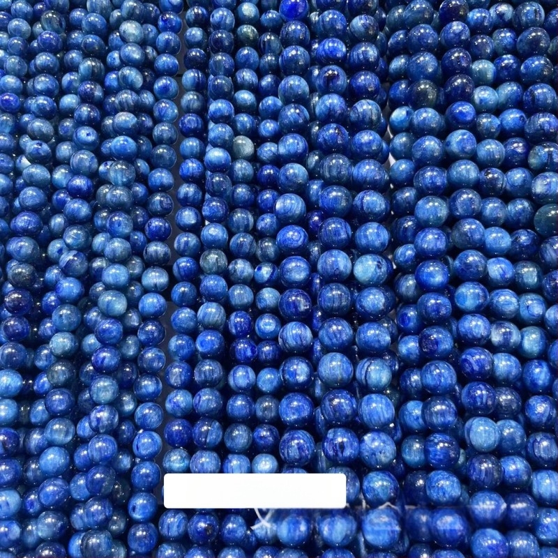 Prirodno plave kianit kuglice, 8 mm, slobodne perle za DIY nakit, poluproizvodi