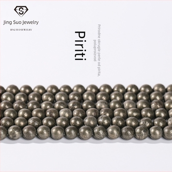 Prirodne pirite kuglične perle 8 mm – perle od rude bakra za izradu DIY nakita