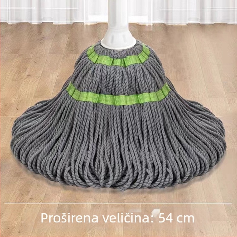 Okretni mop za kućnu upotrebu, glava od pamukovih konaca