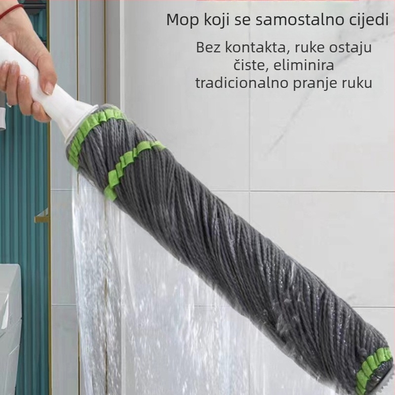 Okretni mop za kućnu upotrebu, glava od pamukovih konaca