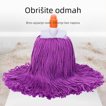Mikrovlakni mop za kućnu upotrebu, mop od vlaknastog užeta, visoka apsorpcija, bez mrlja vode