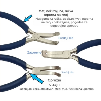 Klešta za učvršćivanje perli za DIY izradu nakita – alat za šivanje narukvica i ogrlica