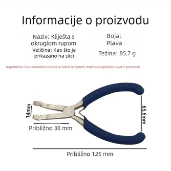 Klešta za učvršćivanje perli za DIY izradu nakita – alat za šivanje narukvica i ogrlica