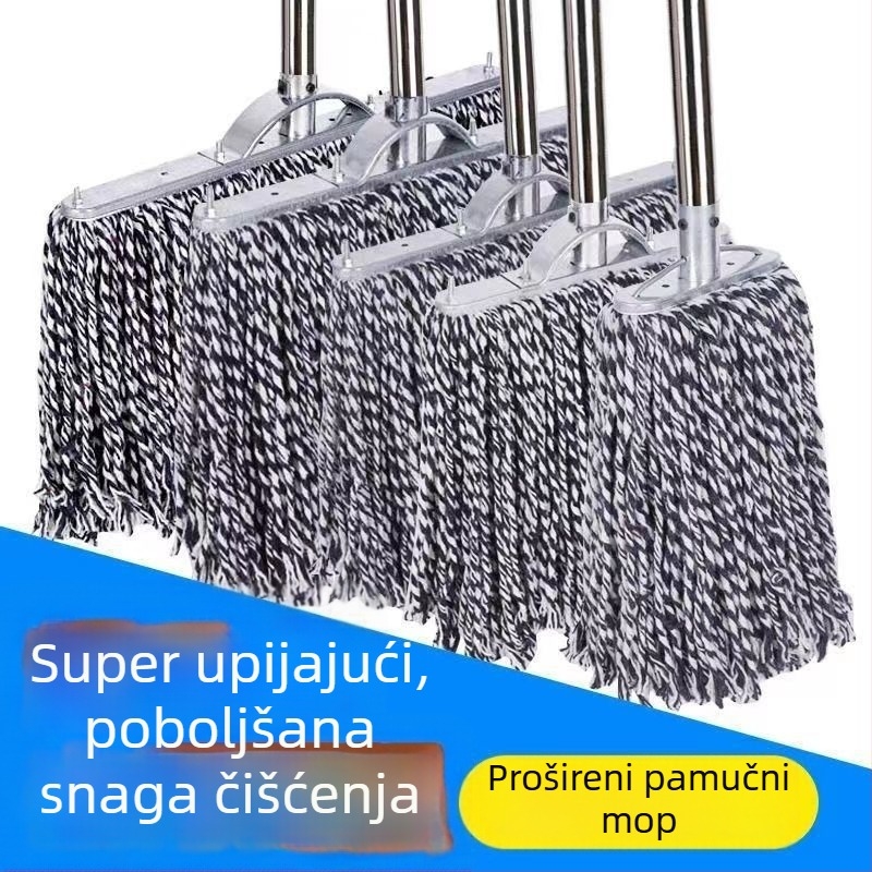Industrijski mop od nehrđajućeg čelika, velikog formata, visoka apsorpcija, pogodan za učionice, ure i kućnu upotrebu, lagan, otporan na habanje