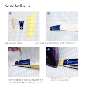 Koling Valjak za rub 6–25 mm – metalni alat za patchwork DIY