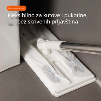 Prilagođeni jednokratni papirnati mop s elektrostatističkim uklanjanjem prašine – plosnati mop za kuhinju i dnevnu sobu