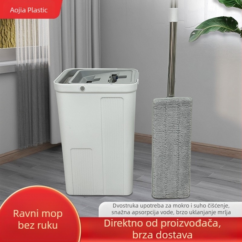 Prilagođeni ogrebotinama otporan mop, ravni bezkontaktni mop za čišćenje poda kod kuće, mop za istiskivanje vode