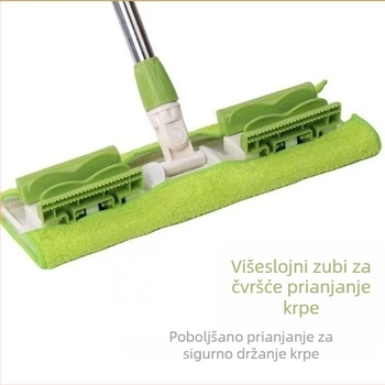 Prilagođeni ravni mop za kućnu upotrebu, bez ručnog pranja, s klipom, iznimno upijajući, prošireni mop