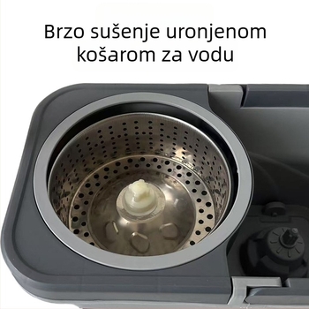 Set mop i vedro s dvostrukim pogonom, stil sportskog automobila, kućna upotreba, čišćenje bez dodirivanja