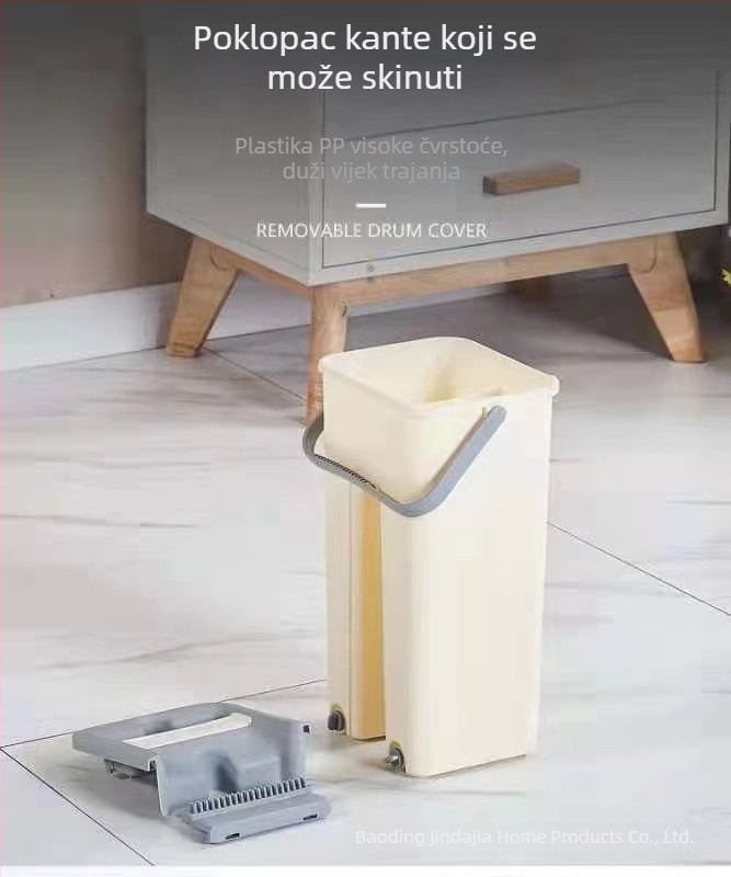 Ravan mop s kantu za suho i mokro čišćenje