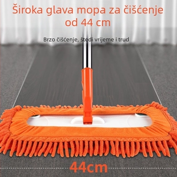 Chenille plosnati mop za mokro i suho čišćenje – upija vodu i ulje, kućni alat za čišćenje
