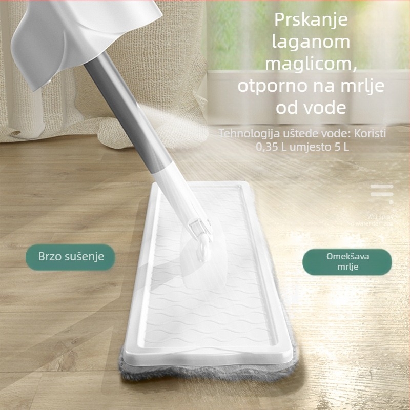 Prilagođeni sprejni 3-u-1 plosnati mop, bez dodirivanja, za mokro i suho čišćenje drvenih podova