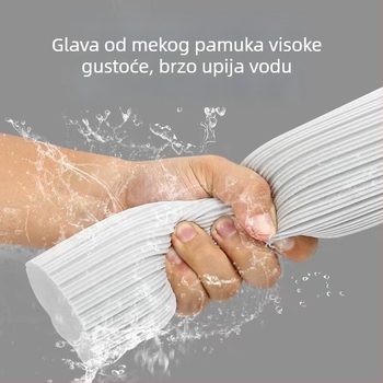 Kućni mop s spužvom za kupaonicu, sklopiv, antistaticki, vrlo upijajući