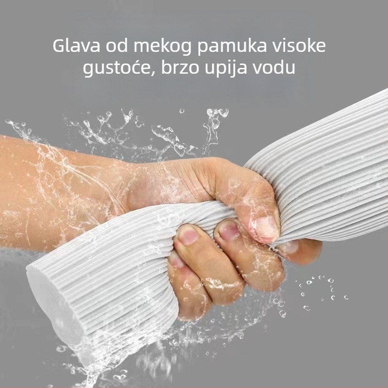 Kućni mop s spužvom za kupaonicu, sklopiv, antistaticki, vrlo upijajući