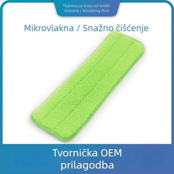 Zamjenski platneni mop s kukom i petljom, mikrovlakno koralni velur, ručno pranje