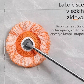Mop u obliku suncokreta za uklanjanje prašine, čišćenje stropova i zidova te čišćenje pločica