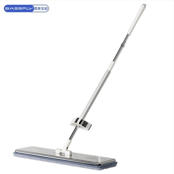 Ploški mop s titanskim kristalom, teleskopskom drškom 145 cm, mikrovlakno