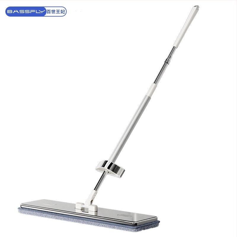Ploški mop s titanskim kristalom, teleskopskom drškom 145 cm, mikrovlakno