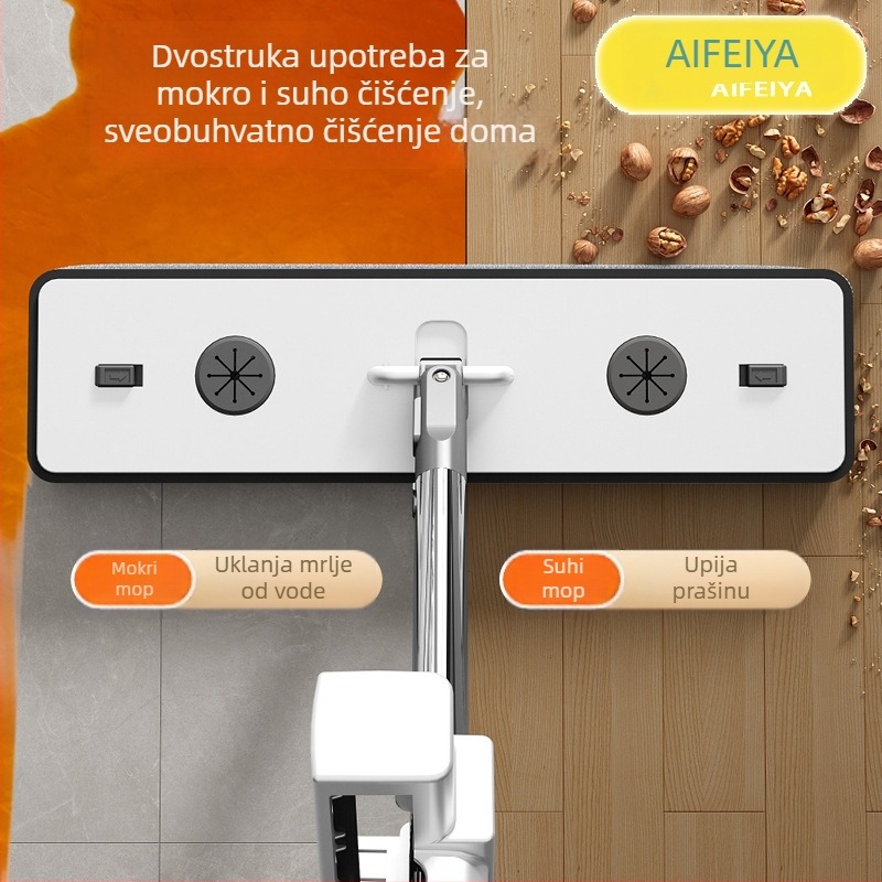 Prilagođeni novi Effia plosnati mop bez ručnog pranja, upijajući, kućni mop za čišćenje podova