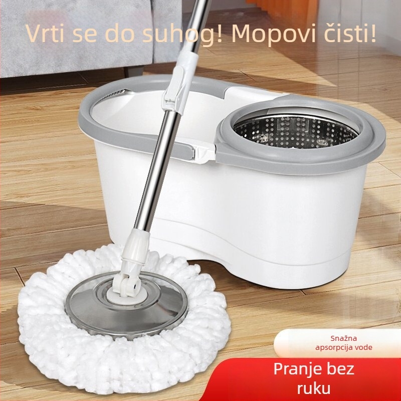 Kućni rotirajući kanta za mop s cjedilicom, bez ručnog pranja