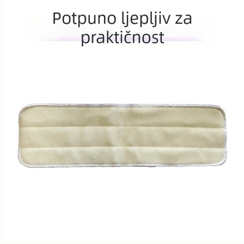 Prilagođeno obrađeni mikrovlakneni krpa za plosnatu glavu metle s prugastim rubom – izdržljivo ribanje i čišćenje