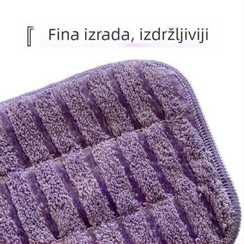 Prilagođeno obrađeni mikrovlakneni krpa za plosnatu glavu metle s prugastim rubom – izdržljivo ribanje i čišćenje