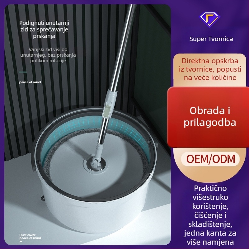 Kanta za mop s odjeljkom za čistu i prljavu vodu - Clean Bang