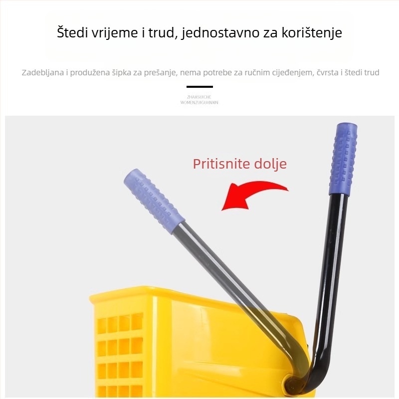 Poslovni kantu za mop s iscijeđivanjem vode, kućna bezkontaktna kanta za mop, glava za čišćenje mop