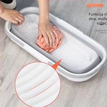 Pravokutna sklopiva kanta za mop, teleskopska ručka, ocjeđivanje bez kontakta
